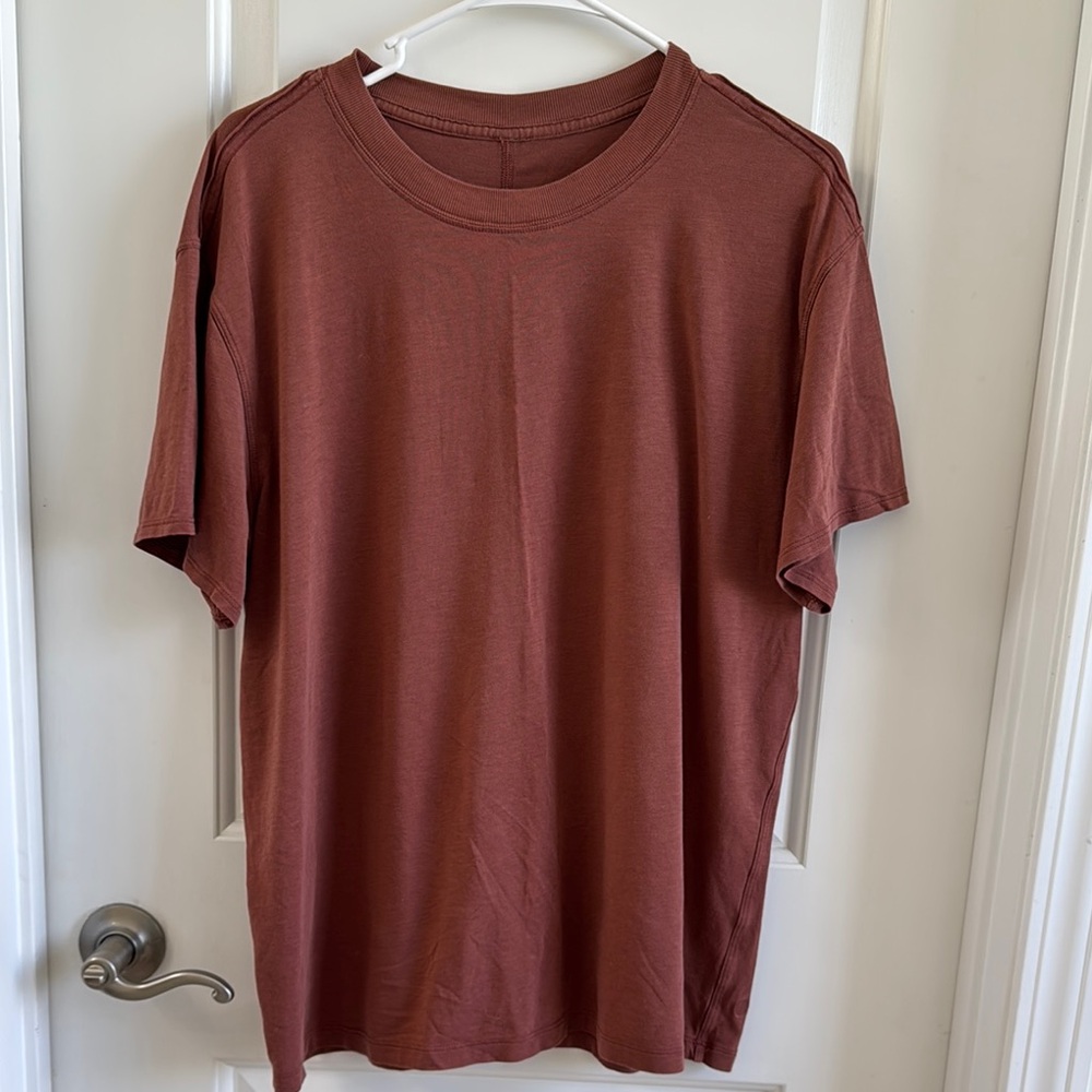 Lululemon all yours cotton tshirt color ancient copper